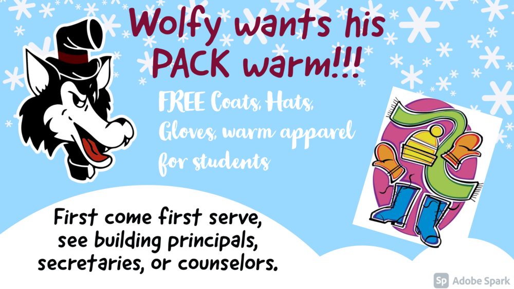 Wolfy Wants his pack warm flyer