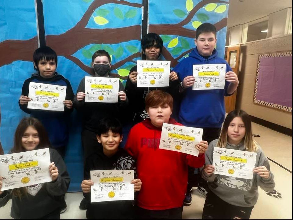 5th grade Spelling Bee Winners