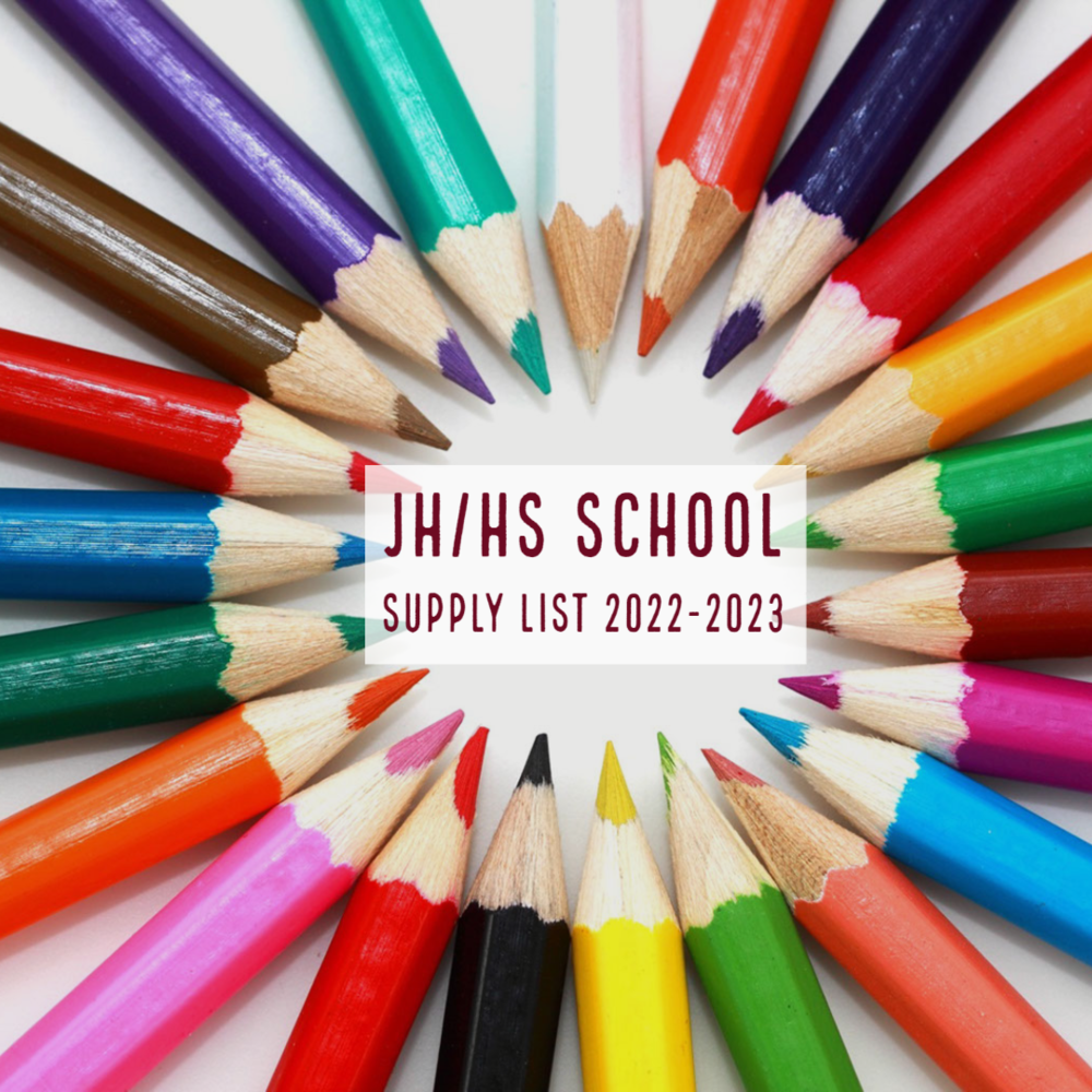 JH/HS School Supply List 2022-2023