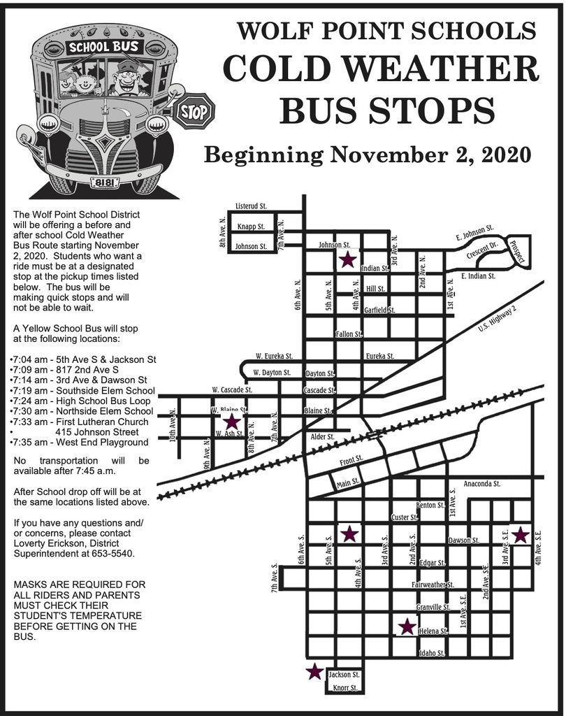 Cold Weather Bus Route