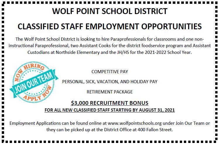 Employment opportunities