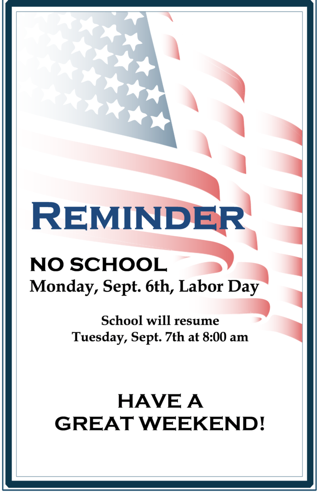 No School Labor Day