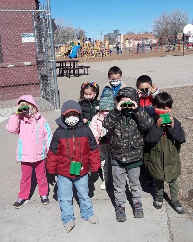 Afternoon Pre-K hunting Leprechauns